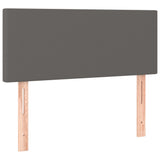 Giroletto a Molle con Materasso Grigio 90x190 cm in Similpelle