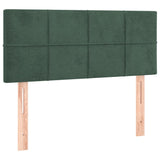 Giroletto a Molle con Materasso Verde Scuro 120x200 cm Velluto