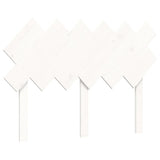 Letto per Anziani con Testiera Bianco Double in Legno Massello