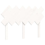 Letto per Anziani con Testiera Bianco 120x200 cm Legno Massello