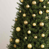 Set Palline di Natale 111 pz Oro in Polistirene