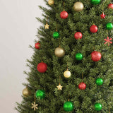 Set Palline di Natale 112 pz Rosso / Verde / Oro in Polistirene