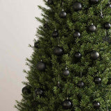 Set Palline di Natale 111 pz Nero in Polistirene