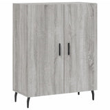 Credenza Grigio Sonoma 69,5x34x180 cm in Legno truciolato