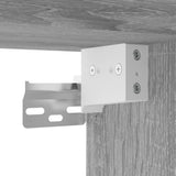 Credenza Grigio Sonoma 69,5x34x180 cm in Legno truciolato