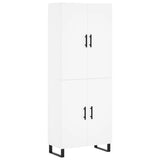 Credenza Bianca 69,5x34x180 cm in Legno truciolato