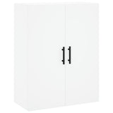 Credenza Bianca 69,5x34x180 cm in Legno truciolato