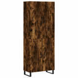 Credenza Rovere Fumo 69,5x34x180 cm in Legno truciolato