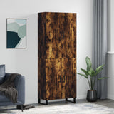 Credenza Rovere Fumo 69,5x34x180 cm in Legno truciolato
