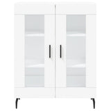 Credenza Bianca 69,5x34x180 cm in Legno truciolato