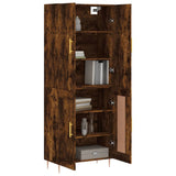 Credenza Rovere Fumo 69,5x34x180 cm in Legno truciolato