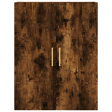 Credenza Rovere Fumo 69,5x34x180 cm in Legno truciolato