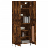 Credenza Rovere Fumo 69,5x34x180 cm in Legno truciolato