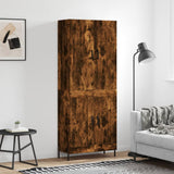 Credenza Rovere Fumo 69,5x34x180 cm in Legno truciolato