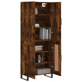 Credenza Rovere Fumo 69,5x34x180 cm in Legno truciolato