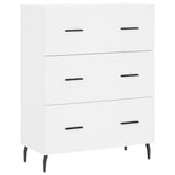 Credenza Bianca 69,5x34x180 cm in Legno truciolato
