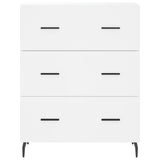 Credenza Bianca 69,5x34x180 cm in Legno truciolato