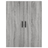 Credenza Grigio Sonoma 69,5x34x180 cm in Legno truciolato