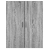 Credenza Grigio Sonoma 69,5x34x180 cm in Legno truciolato