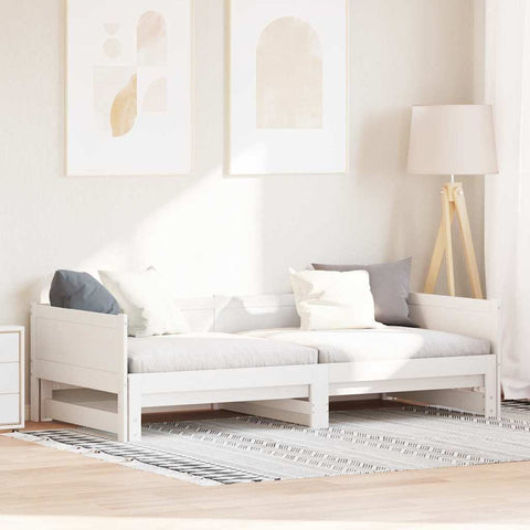 Letto Giorno Estraibile Bianco 203,5 x 184 x 56,5 cm