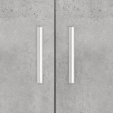 Supporto per acquario in cemento grigio 81x36x73 cm in legno ingegnerizzato