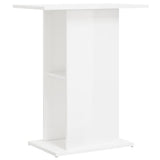Supporto per Acquario 60,5x36x72,5 cm truciolato Bianco Lucido