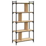 Libreria Rovere Sonoma 5 Ripiani 76x32x158 cm Legno truciolato