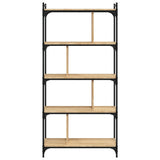 Libreria Rovere Sonoma 5 Ripiani 76x32x158 cm Legno truciolato