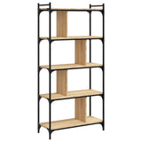 Libreria Rovere Sonoma 5 Ripiani 76x32x158 cm Legno truciolato