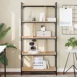 Libreria Rovere Sonoma 5 Ripiani 76x32x158 cm Legno truciolato