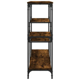 Tavolo Consolle Rovere Fumo 103x32x95 cm Legno truciolato