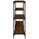 Tavolino Consolle Rovere Marrone 160x32x95 cm Legno truciolato