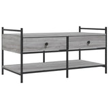 Tavolino da Salotto Grigio Sonoma 99x50x50 cm Legno truciolato
