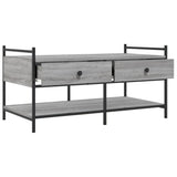 Tavolino da Salotto Grigio Sonoma 99x50x50 cm Legno truciolato