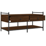 Tavolino da Salotto Rovere Marrone 99x50x50cm Legno truciolato