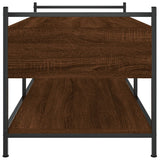 Tavolino da Salotto Rovere Marrone 99x50x50cm Legno truciolato