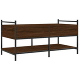 Tavolino da Salotto Rovere Marrone 99x50x50cm Legno truciolato