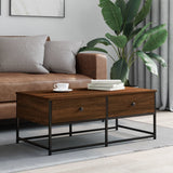 Tavolino Salotto Rovere Marrone 100x51x40 cm Legno truciolato