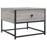 Tavolino da Salotto Grigio Sonoma 51x51x40 cm Legno truciolato