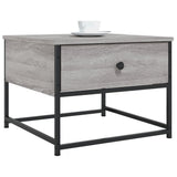 Tavolino da Salotto Grigio Sonoma 51x51x40 cm Legno truciolato