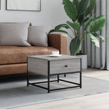 Tavolino da Salotto Grigio Sonoma 51x51x40 cm Legno truciolato
