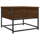 Tavolino da Salotto Rovere Marrone 51x51x40cm Legno truciolato