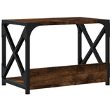 Supporto Stampante 2 Livelli Rovere Fumo 44x26x31,5 truciolato