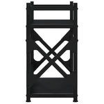 Supporto per Stampante 2 Livelli Nero 40x20x40 cm truciolato