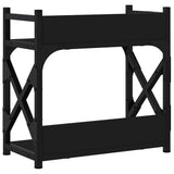 Supporto per Stampante 2 Livelli Nero 40x20x40 cm truciolato
