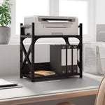 Supporto per Stampante 2 Livelli Nero 40x20x40 cm truciolato