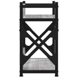 Supporto Stampante 2 Piani Grigio Sonoma 40x20x40cm truciolato