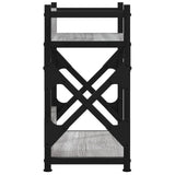 Supporto Stampante 2 Piani Grigio Sonoma 40x20x40cm truciolato