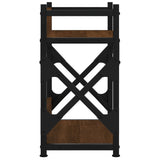 Supporto Stampante 2Piani Rovere Marrone 40x20x40cm truciolato