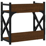 Supporto Stampante 2Piani Rovere Marrone 40x20x40cm truciolato